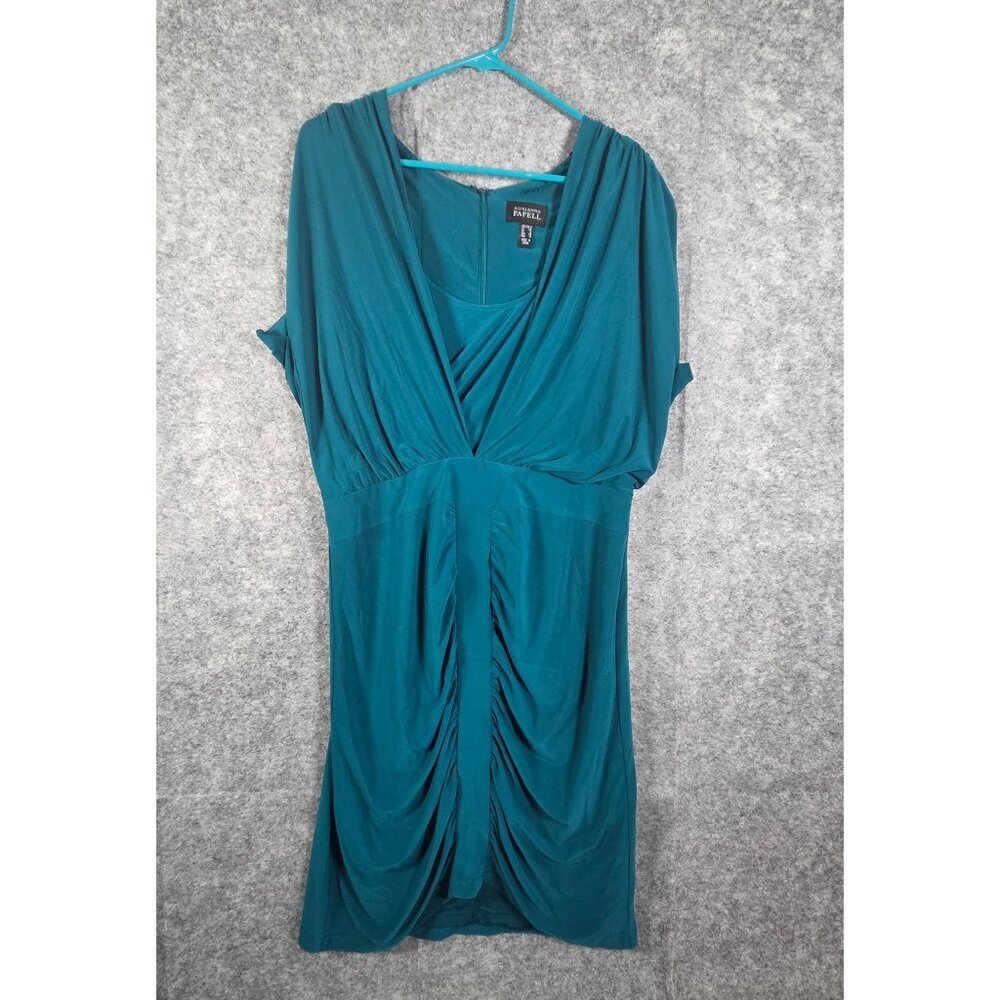 Adrianna Papell Women's Sleeveless Cocktail Party Dress Blue Size 12 Modest - Picture 2 of 11